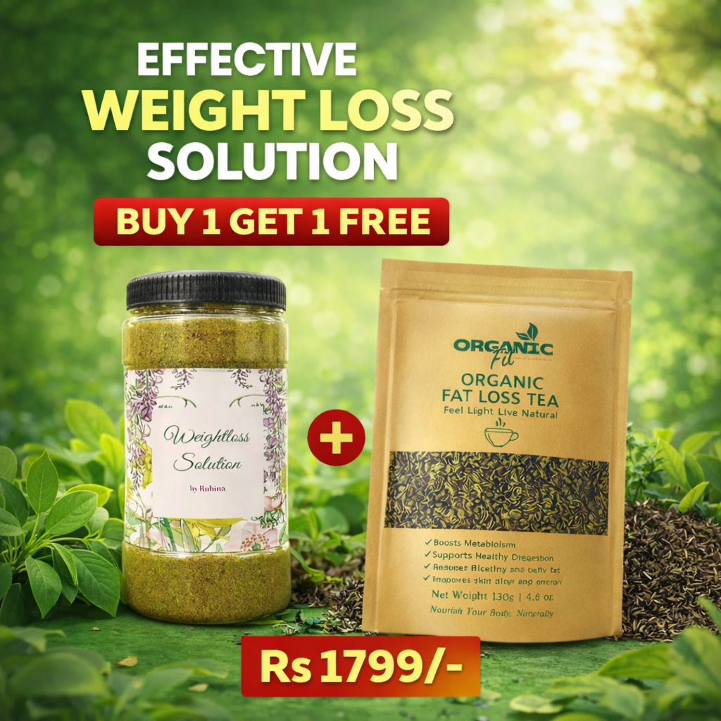 Weight Loss Solution + Organic Fat Loss Tea = Extra Weight Loss Formula ( By 1 Get 1 Free )