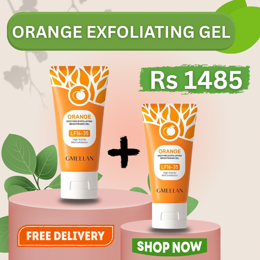 Orange Exfoliating Whitening Gel buy one get one free 2x
